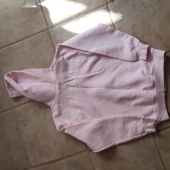 Gildan Heavy Blend  Miami Pink Girls Hoodie - Picture 2 of 4